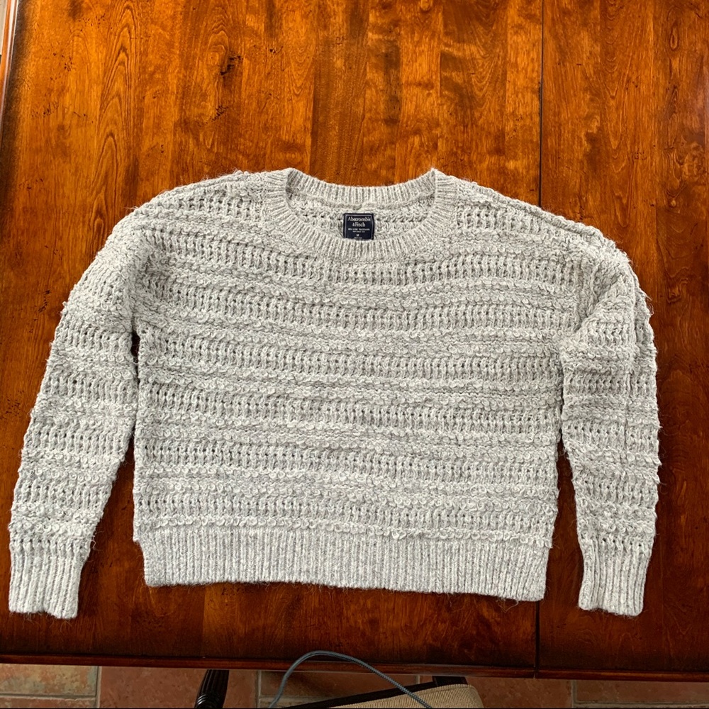 Abercrombie &Fitch marked grey sweater M